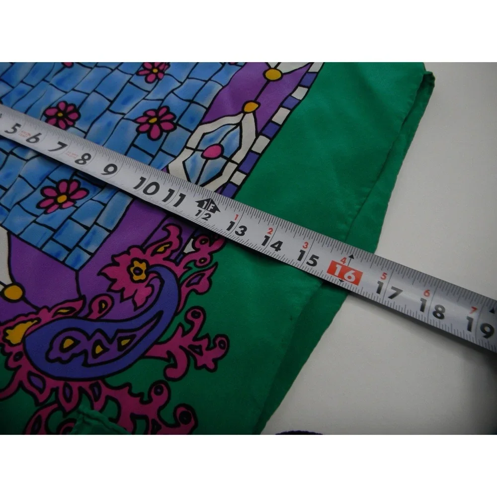 Vtg Doncaster 100% Silk Scarf Square 64